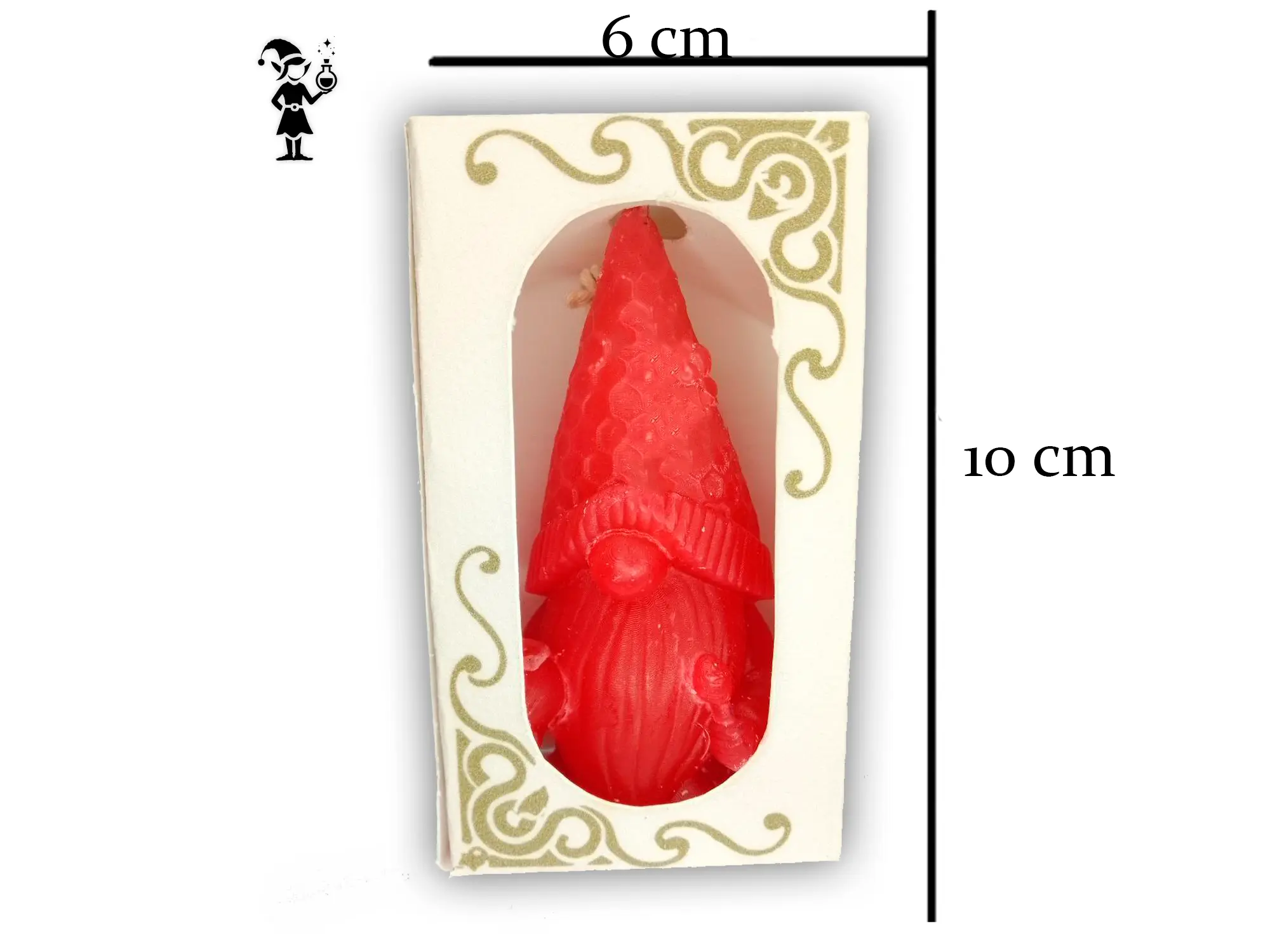 Vela artesanal en frasco oscuro con etiqueta elegante