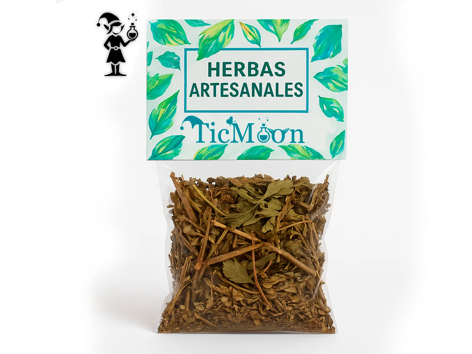 Vela artesanal con aroma floral en fondo blanco